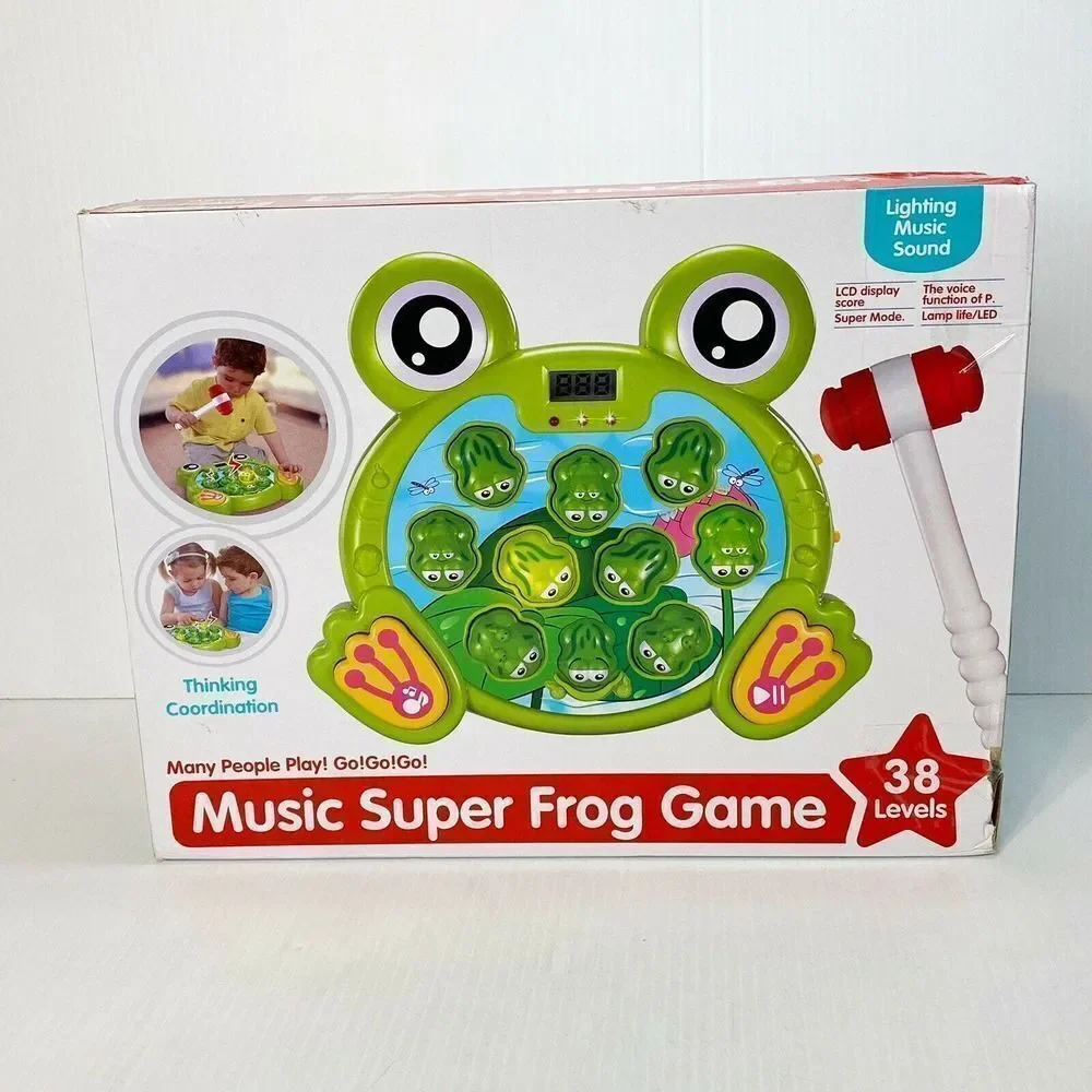 KKONES Music Super Frog Game Toddler Toys -5 Languages. OPEN BOX